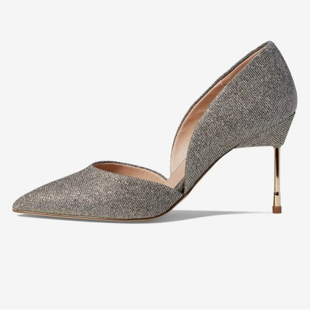 NWOT metallic stilettos. Like new condition.